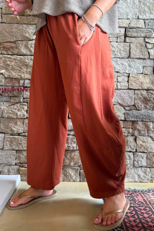 Lagen 7/8 Barrel Pant Rust